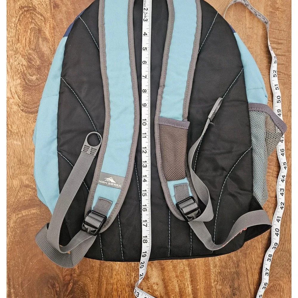 High Sierra Backpack Blue Adult Pockets Travel School Bag